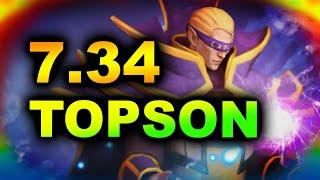 TOPSON INVOKER - 7.34 NEW PATCH - PRO GAMEPLAY DOTA 2