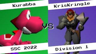 Kurabba (Yoshi) vs KrisKringle (Falcon) - SSC22 D1 - SSB64