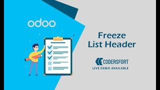 How to Freeze Header in odoo | odoo List Freeze Header | odoo List View Sticky Header