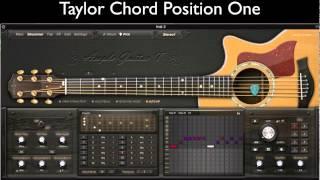 Ample Guitar Taylor 714 vs Martin D 41 Acoustic Strumming Demo Chord Position 1