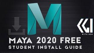 How to get Maya 2020 for free as a student and install properly