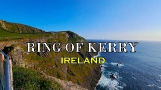 Ring of Kerry, Ireland. Ross Castle, Kerry cliffs, Killarney, Gap of Dunloe  Derrynane Beach.