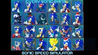 Every Sonic Skins (Sonic Speed Simulator)