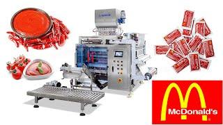 High Speed Mcdonald'S Ketchup/ Tomato Sauce Sachet Multi Lane Packing Machine