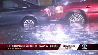 Heavy rain brings major flooding in Albuquerque