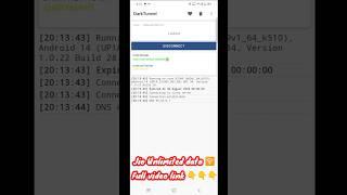 Dark tunnel - jio free data config file | free internet  | #shorts