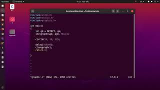 How to Install graphics.h on Ubuntu 20.04 LTS and run c/c++ program in terminal |part-2