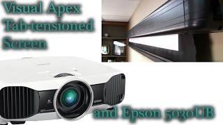 Visual Apex Tab-tensioned Screen and Epson 5030UB