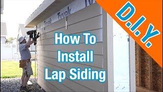 Install LP Smartside Siding On A Shed: How To Build A Shed ep 17