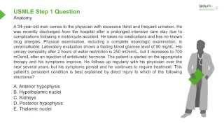 USMLE Step 1 Review Question: Anatomy