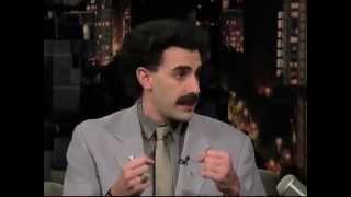 David Letterman   Borat (Full Interview). The best english comedy