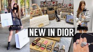 DIOR SHOPPING VLOG ⭐️ 2021 NEW RELEASES - TRYING ON ALL THE NEW BAGS + A $94,000 ITEM 