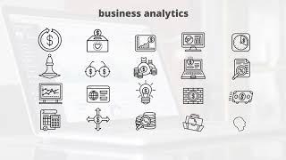 Business Analytics – Thin Line Icons | After Effects Elements - Envato elements