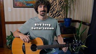 Bird Song - Acoustic Guitar Solo Lesson - Grateful Dead