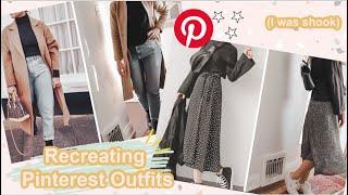 Recreating & Rating *CUTE* Pinterest Outfits I Normally Wouldn't Wear with Clothes I ALREADY Own!
