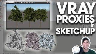 Getting Started Rendering in Vray (EP 7) - RENDERING WITH VRAY PROXIES in SketchUp