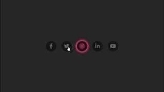 Glowing Social Media Icons using HTML & CSS