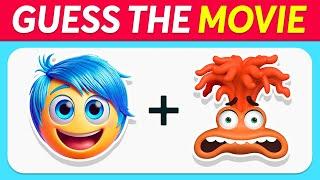 Guess the MOVIE by Emoji  Inside Out 2, Wish, The Little Mermaid, Elemental