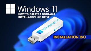 How to make a Windows 11 installation USB drive. (Windows 11 USB ISO)