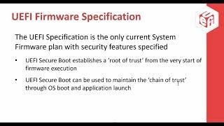Webinar: UEFI Firmware Security 101