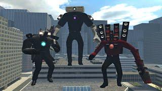 NEW MECHA PROJECTOR MAN VS MECHA CAMERA MAN VS MECHA SPEAKER MAN In Garry's Mod!