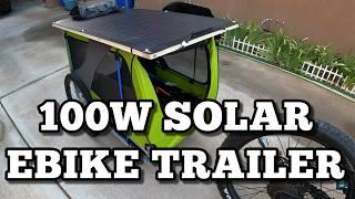 100 Watt Solar Ebike Trailer and IRL Live Stream Setup