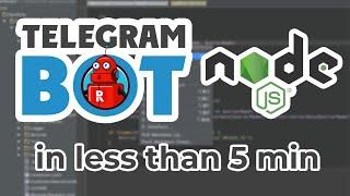 Create a telegram chat bot using nodejs (server-side JavaScript)