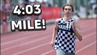 UNC Commit Tommy Latham Logs 4:03 Georgia State Mile Record At Atlanta Track Club Midtown Mile