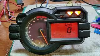 Kawasaki Versys 1000 Instrument cluster / Speedometer / Meter  - Power up