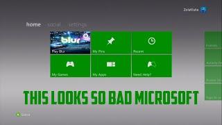 Xbox 360 Dashboard after the Marketplace shutdown