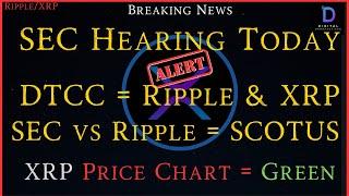 Ripple/XRP- SEC Hearing, DTCC = Ripple/XRP, SEC vs Ripple = SCOTUS, XRP = Green