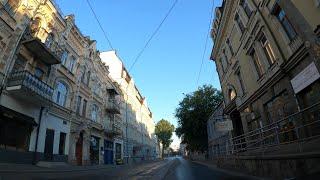 Kyiv Downtown, Khreshchatyk street, Podil - Driving Cam Video 4K - Real Sound from a Car