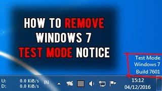 How to remove Windows 7 Test Mode Build 7601