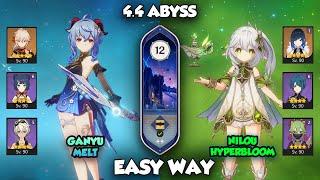 C0 Ganyu Melt with Skin & C0 Nahida Hyperbloom | Spiral Abyss 4.4 | Genshin Impact