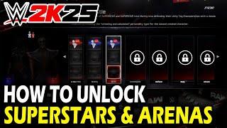 How to Unlock Superstars & Arenas in MyRise on WWE 2k25 (All Unlocks)