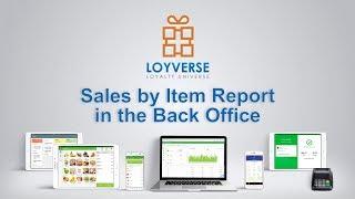 Sales by Item Report in the Back Office — Loyverse