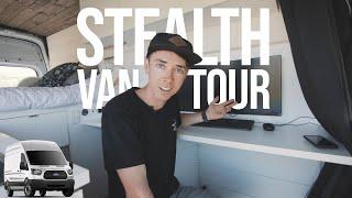 VAN TOUR | Stealth Ford Transit conversion for urban van life