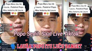 Laura Anna Terhibur Dengan Konten Popo Barbie - Popo Kaget Saat Live Dengar Kabar Laura Meninggal