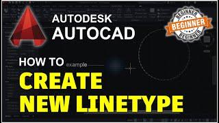 AutoCAD How To Create New Linetype Tutorial