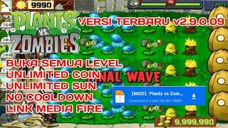 PLANTS VS ZOMBIE MOD APK TERBARU 2023 || NO COOLDOWN UNLIMITED COINS UNLIMITED SUN