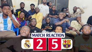 REAL MADRID 2 - 5 BARCELONA (FANS REACTIONS) SUPER CUP (EL CLASICO) HIGHLIGHTS 2024 - 2025