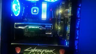 Corsair  iCUE 465x RGB Case H100i Cyberpunk 2077 PC BUILD