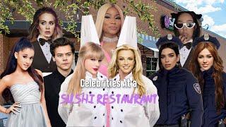 Celebrities at a Sushi Restaurant