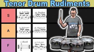 EMC's Essential Tenor Drum Rudiment Tier List