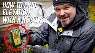 How To Find Elevation With A Laser Receiver || Dr Decks