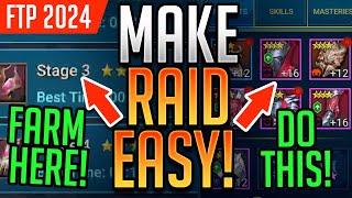 10 TIPS TO MAKE RAID EASY! | Raid: Shadow Legends