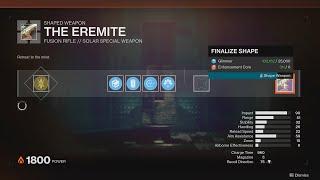 How I Got the Trinary Vision Trait Bug on The Eremite (Raw/Unedited) [Destiny 2]