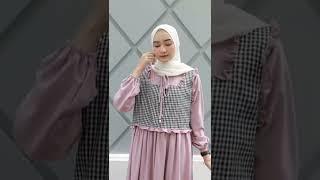 gamis korean style buat lebaran #shorts #shopeehaul #ootd #fashion