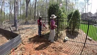 Residential Aluminum Fence Installation