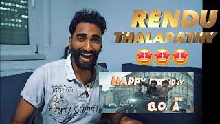 #TheGOATBdayShots REACTION| Thalapathy Vijay | Venkat Prabhu | Yuvan Shankar Raja